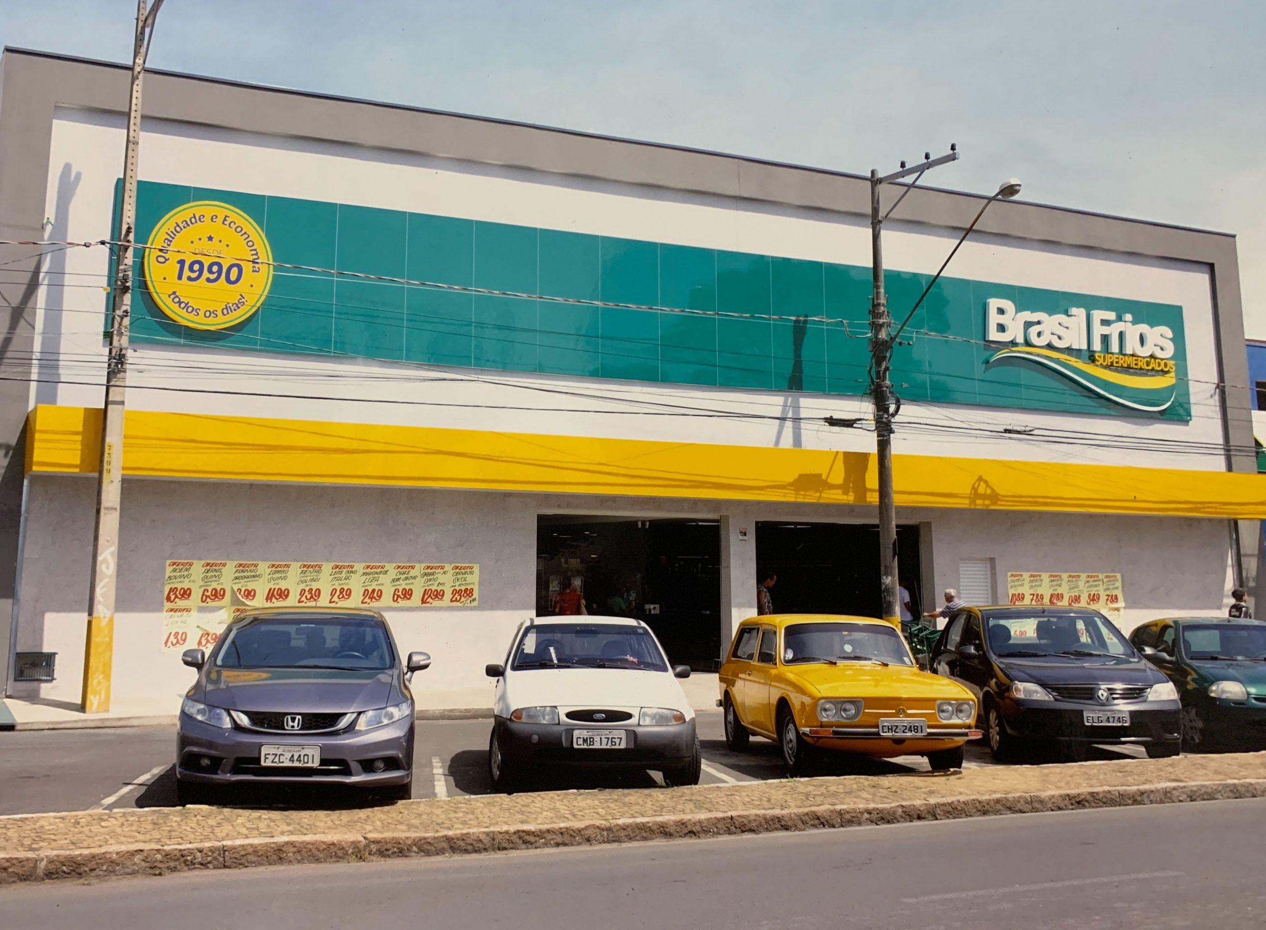 Brasil Frios, supermercado construído em Rio Claro na Avenida Brasil em 2016, com prazo de execução de 12 meses, numa área de 2.100 m². Este foi um projeto estrutural, de reforma e ampliação.